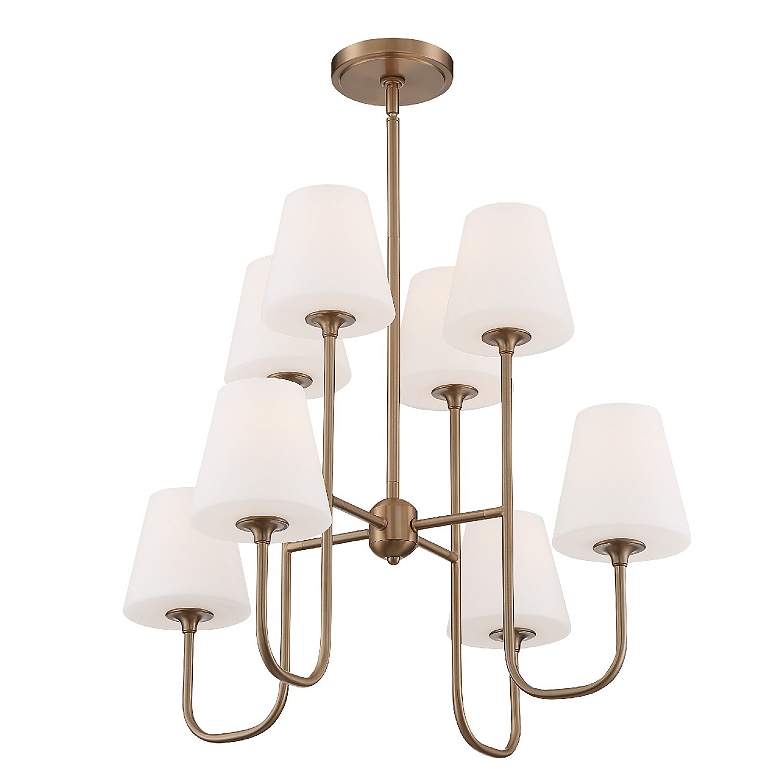 Image 6 Crystorama Keenan 28" Wide Vibrant Gold 8-Light Chandelier more views