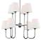 Crystorama Keenan 28"W Polished Nickel 8-Light Chandelier
