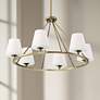 1_Crystorama Keenan 31 1/4"W Vibrant Gold 6-Light Chandelier