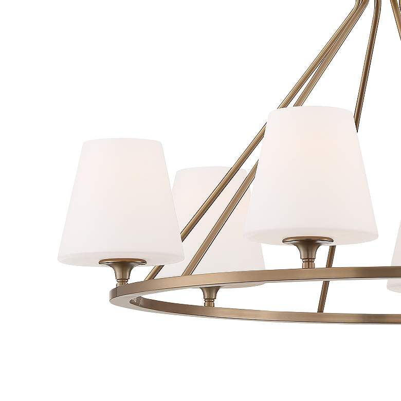 Image 3 Crystorama Keenan 31 1/4"W Vibrant Gold 6-Light Chandelier more views
