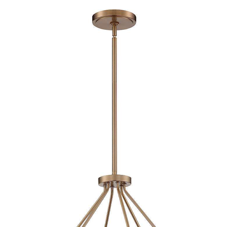 Image 4 Crystorama Keenan 31 1/4"W Vibrant Gold 6-Light Chandelier more views