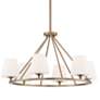 5_Crystorama Keenan 31 1/4"W Vibrant Gold 6-Light Chandelier more views
