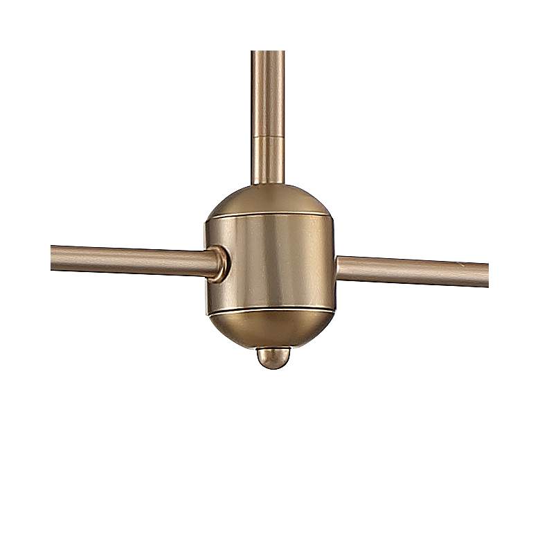 Image 4 Crystorama Keenan 48" Wide Gold Arm 4-Light Island Light Chandelier more views