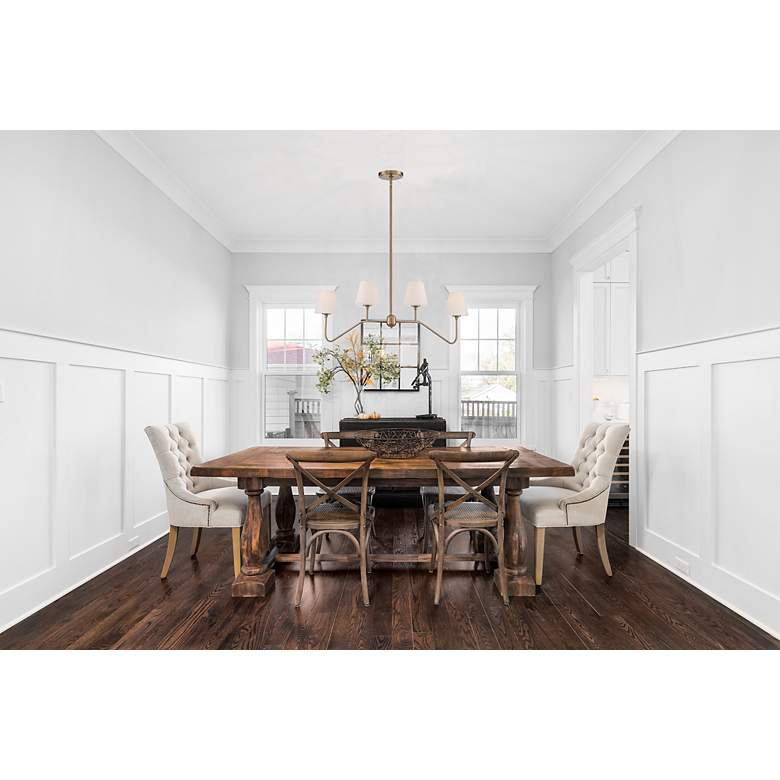 Image 7 Crystorama Keenan 48" Wide Gold Arm 4-Light Island Light Chandelier more views