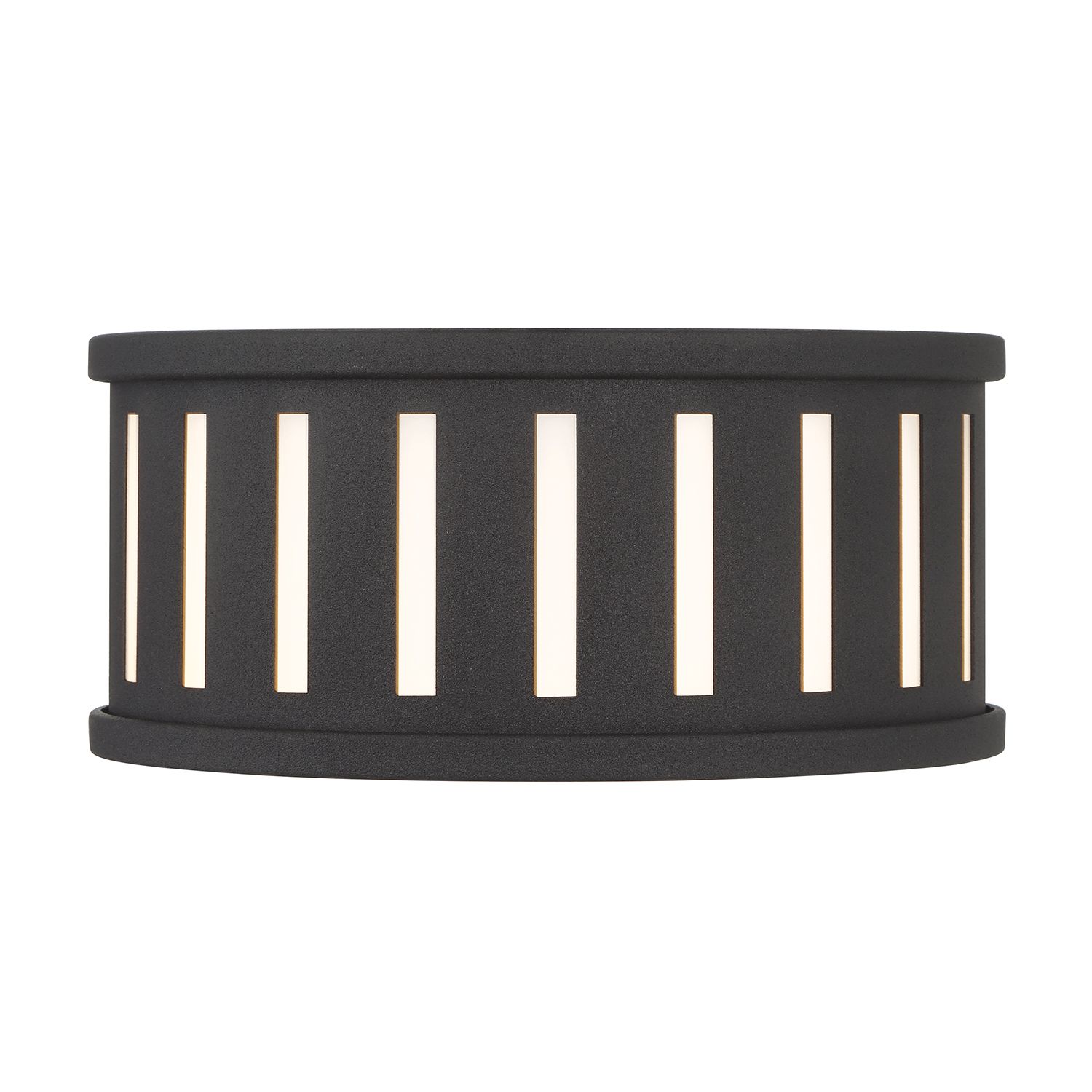 Image 7 Crystorama Kendal 14'' Black Forged Flush Mount more views