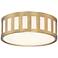 Crystorama Kendal 14" Wide Vibrant Gold Drum Ceiling Light
