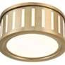 6_Crystorama Kendal 14" Wide Vibrant Gold Drum Ceiling Light more views