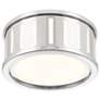 5_Crystorama Kendal 14"W Polished Nickel Drum Ceiling Light more views