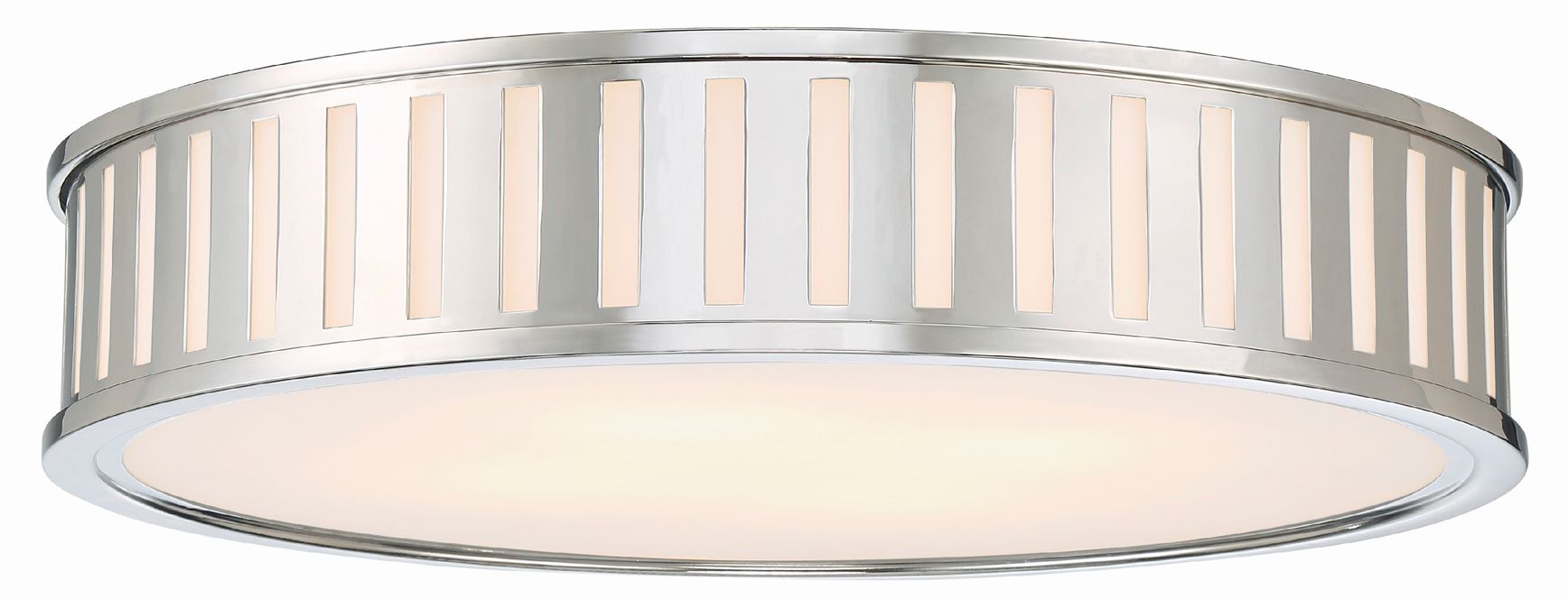 Crystorama Kendal 22.5'' Polished Nickel Flush Mount