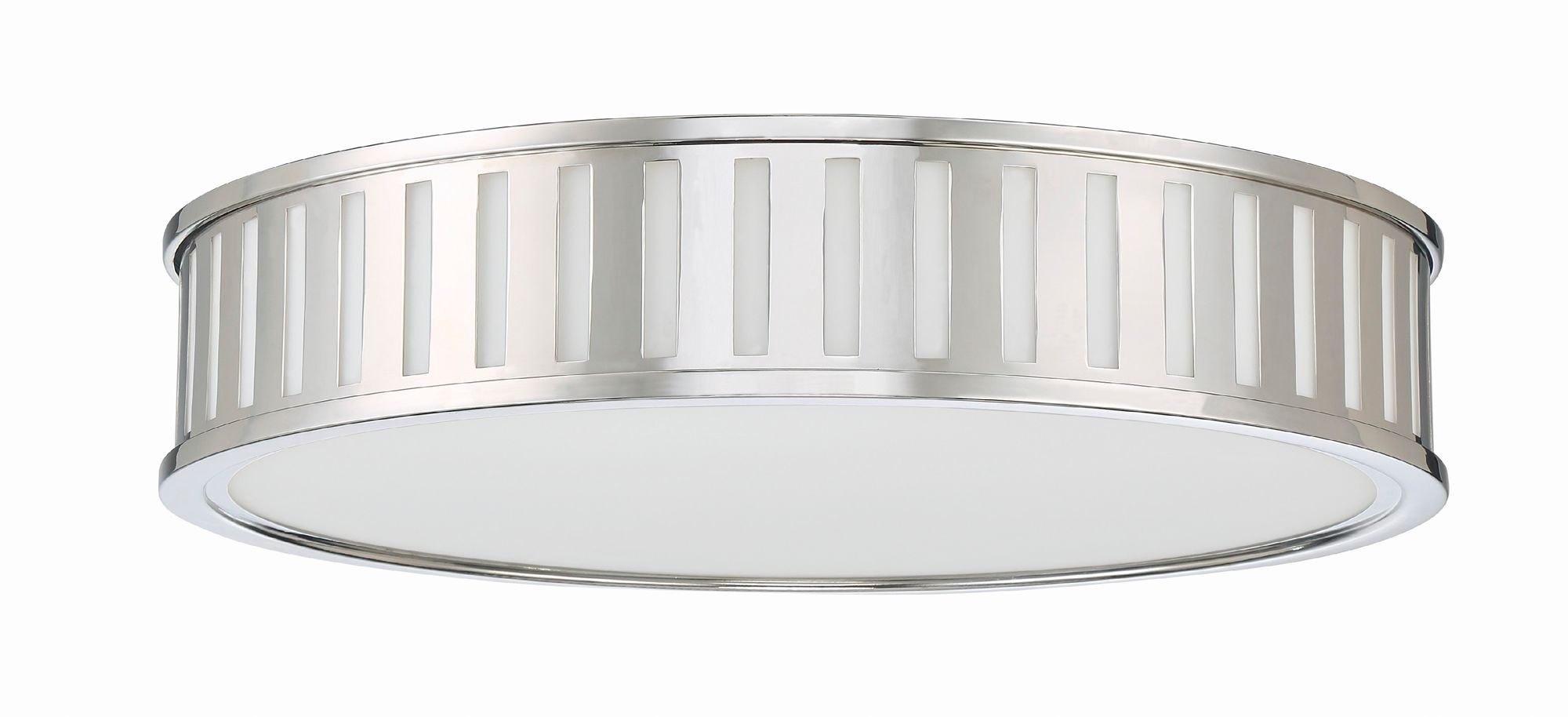 Image 2 Crystorama Kendal 22.5'' Polished Nickel Flush Mount more views
