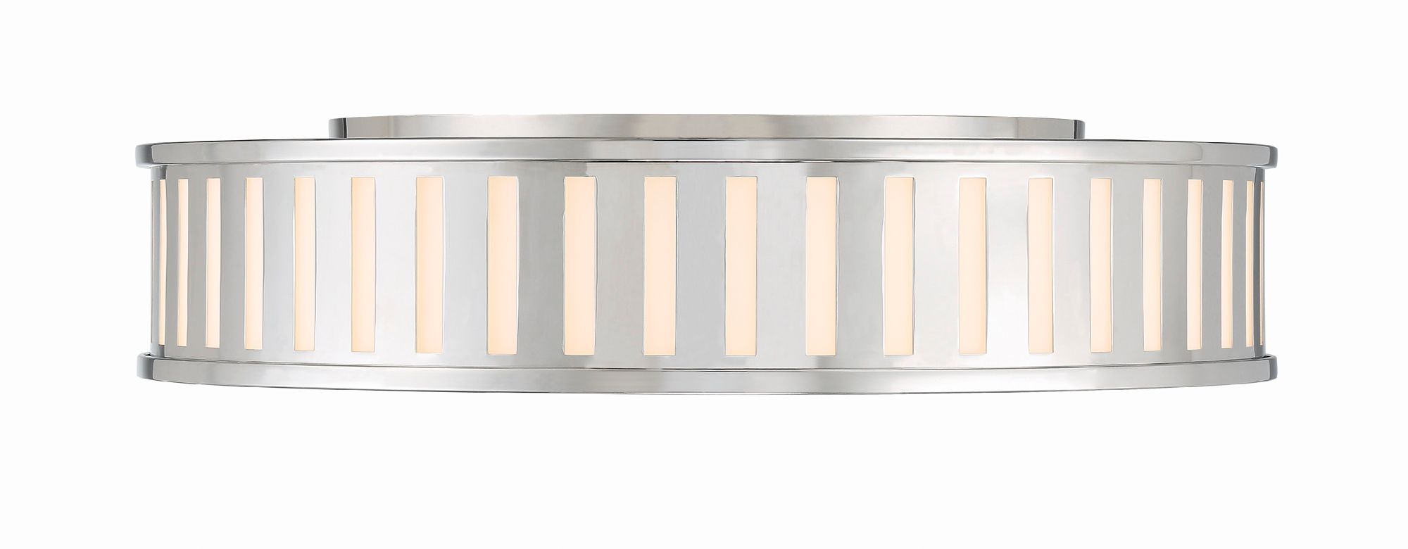 Image 3 Crystorama Kendal 22.5'' Polished Nickel Flush Mount more views