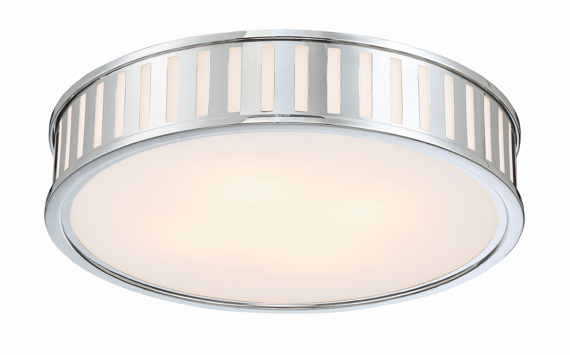 Image 4 Crystorama Kendal 22.5'' Polished Nickel Flush Mount more views