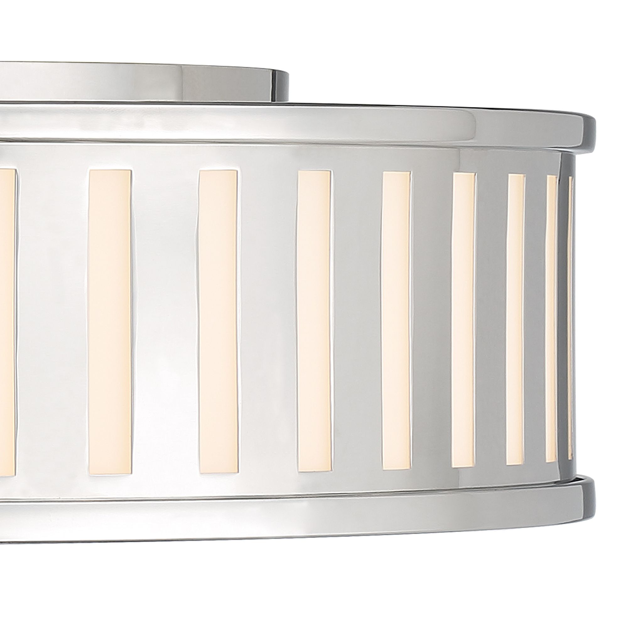 Image 5 Crystorama Kendal 22.5'' Polished Nickel Flush Mount more views