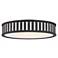 Crystorama Kendal 22 1/2"W Black Forged Drum Ceiling Light