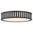 Crystorama Kendal 22 1/2"W Black Forged Drum Ceiling Light