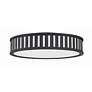 2_Crystorama Kendal 22 1/2"W Black Forged Drum Ceiling Light more views