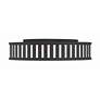 3_Crystorama Kendal 22 1/2"W Black Forged Drum Ceiling Light more views