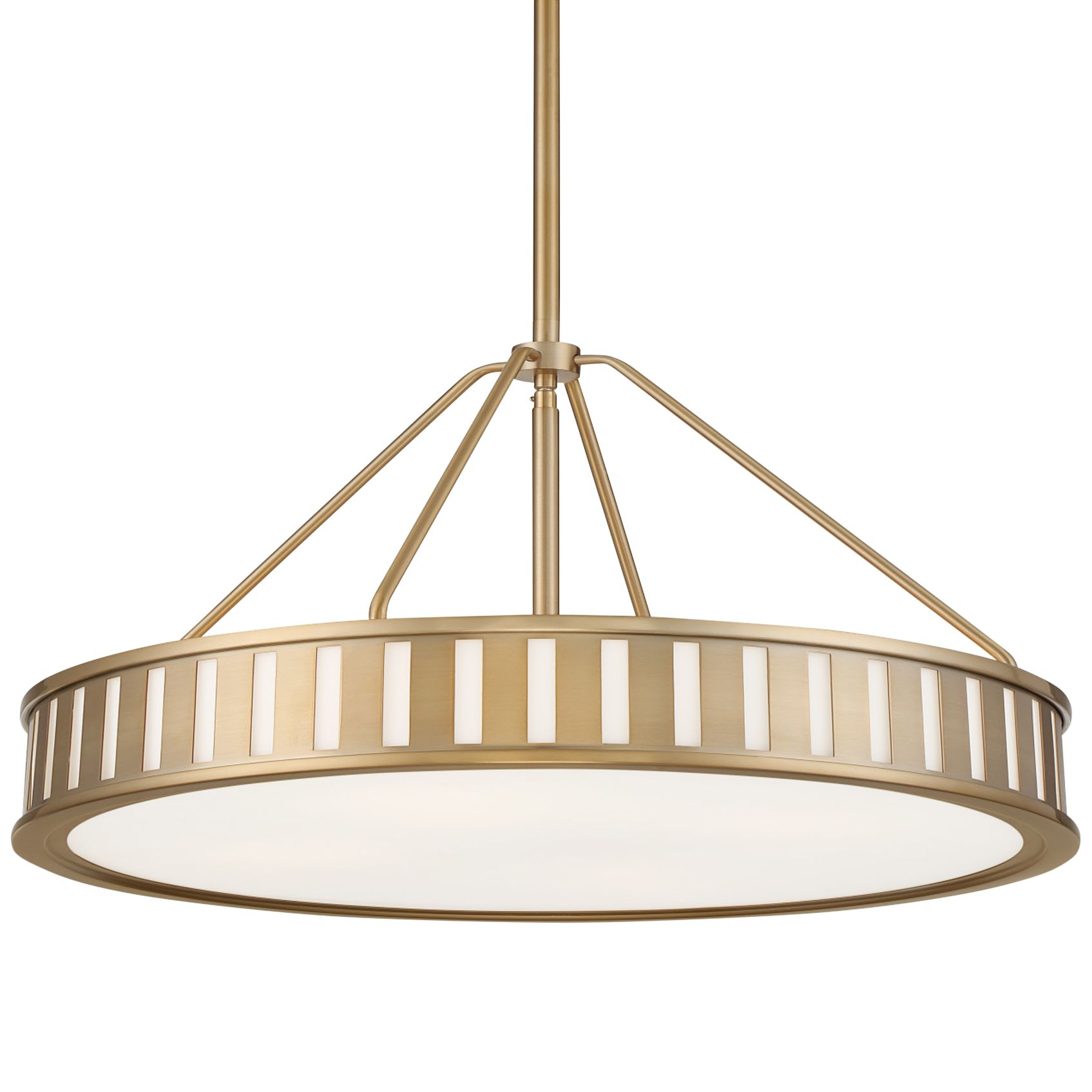 Crystorama Kendal 22 1/2"W Vibrant Gold Drum Pendant Light