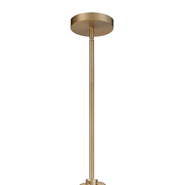 Image 5 Crystorama Kendal 28" Wide Vibrant Gold Drum Pendant Light more views