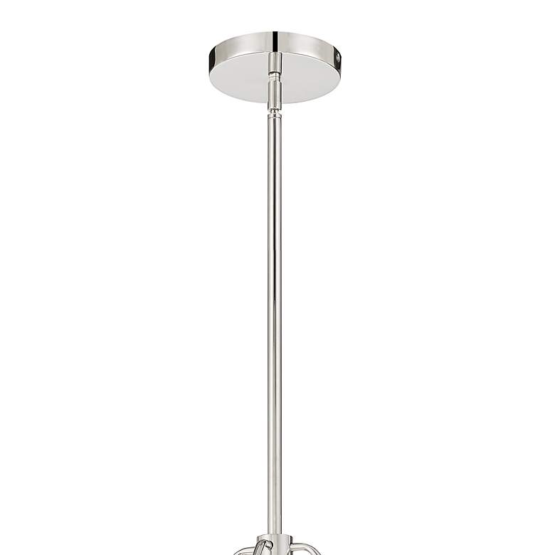 Image 5 Crystorama Kendal 28"W Polished Nickel Drum Pendant Light more views