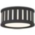 Crystorama Kendal 9 1/2" Wide Black Forged Ceiling Light