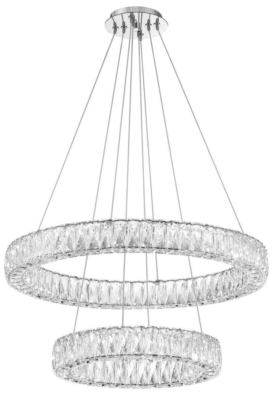 Crystorama Kinsley 28'' Polished Chrome Chandelier