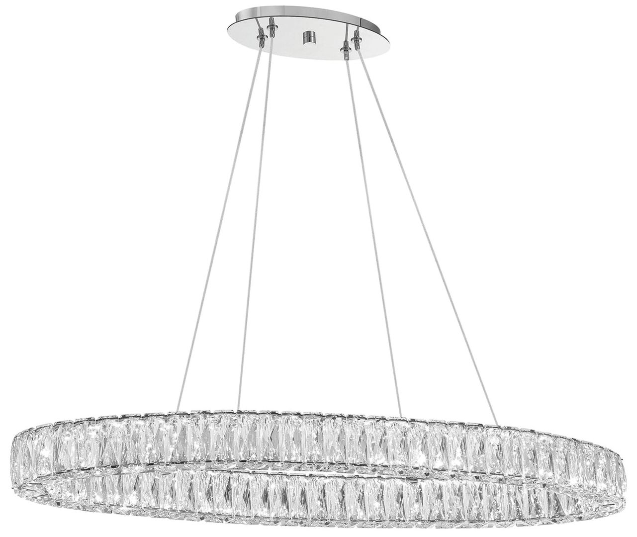 Crystorama Kinsley 39'' Polished Chrome Chandelier