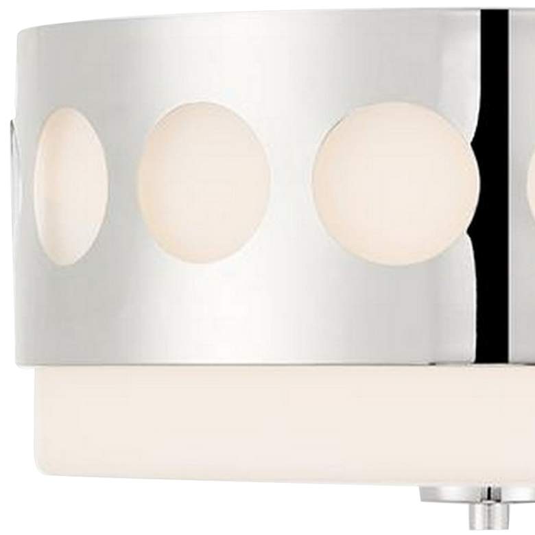 Image 3 Crystorama Kirby 13 1/4" Wide Polished Nickel Ceiling Light more views