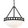Crystorama Kirby 17 1/2" Wide Black Forged Chandelier