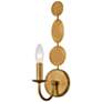 Crystorama Layla 15 1/2" High Antique Gold Wall Sconce