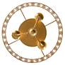 3_Crystorama Layla 15" Wide Antique Gold Ceiling Light more views