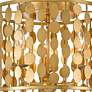 4_Crystorama Layla 15" Wide Antique Gold Ceiling Light more views