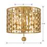 6_Crystorama Layla 15" Wide Antique Gold Ceiling Light more views