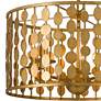 5_Crystorama Layla 18" Wide Antique Gold 5-Light Pendant more views
