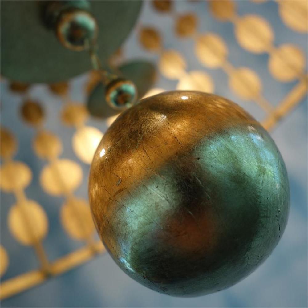 Crystorama Layla 18" Wide Antique Gold 5-Light Pendant