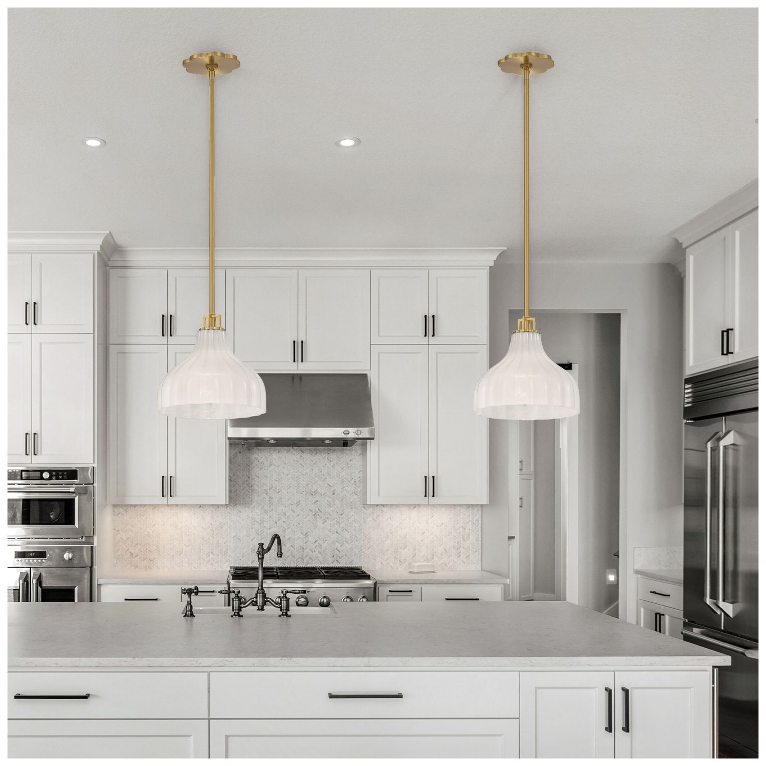 Image 6 Crystorama Layton 9.75'' Luxe Gold Pendant more views