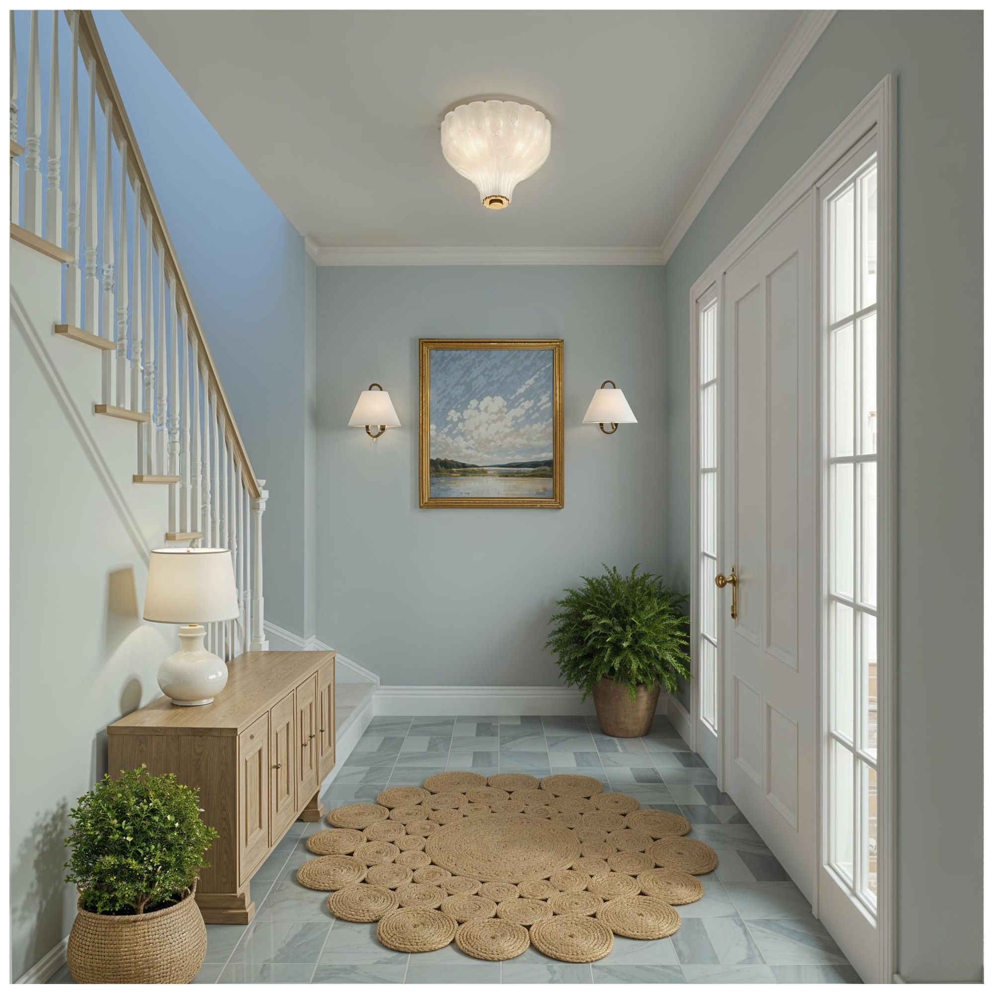 Crystorama Layton 9.75'' Luxe Gold Semi Flush Mount