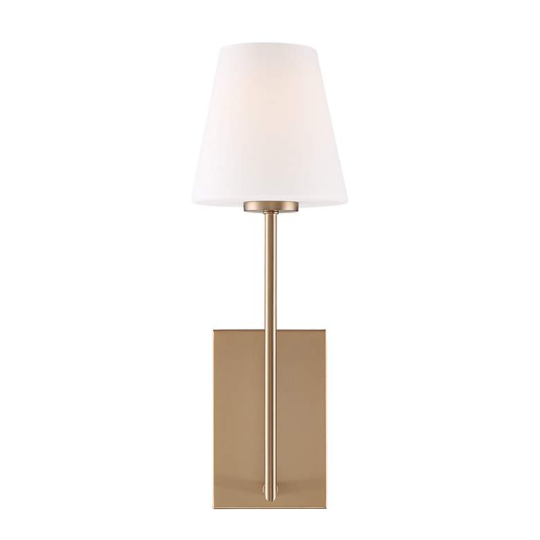 Image 2 Crystorama Lena 17 1/2" High Vibrant Gold Wall Sconce more views