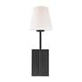 2_Crystorama Lena 17 1/2" Wide Black Forged Wall Sconce more views
