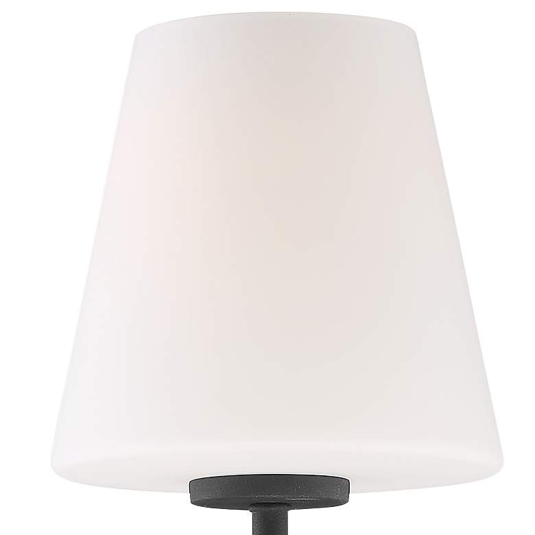 Image 3 Crystorama Lena 17 1/2" Wide Black Forged Wall Sconce more views