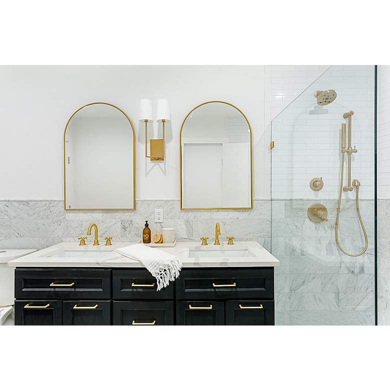 Image 5 Crystorama Lena 18" High 2-Light Vibrant Gold Wall Sconce more views