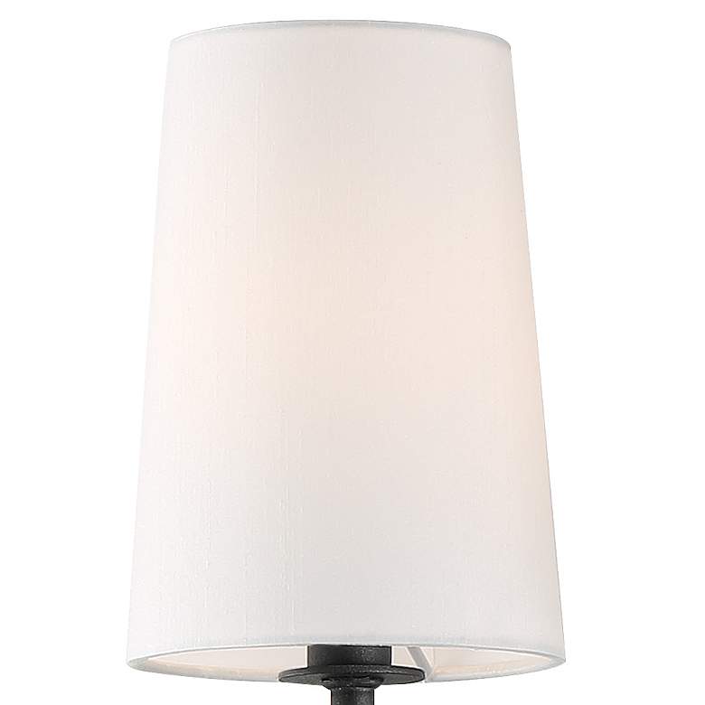 Image 6 Crystorama Lena 18" High Black Forged 2-Light Wall Sconce more views