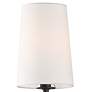 6_Crystorama Lena 18" High Black Forged 2-Light Wall Sconce more views