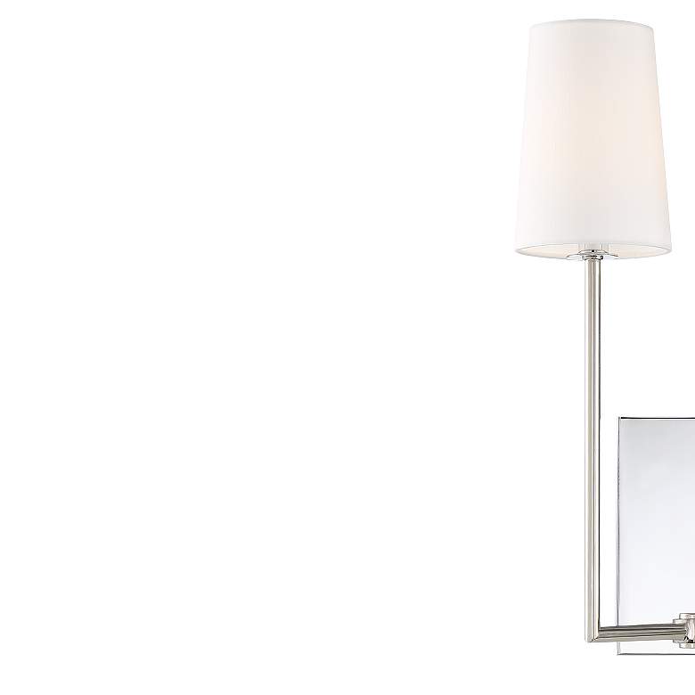 Image 2 Crystorama Lena 18" High Polished Chrome 2-Light Wall Sconce more views