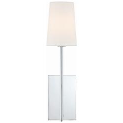 Crystorama Lena 18" High Polished Chrome Wall Sconce