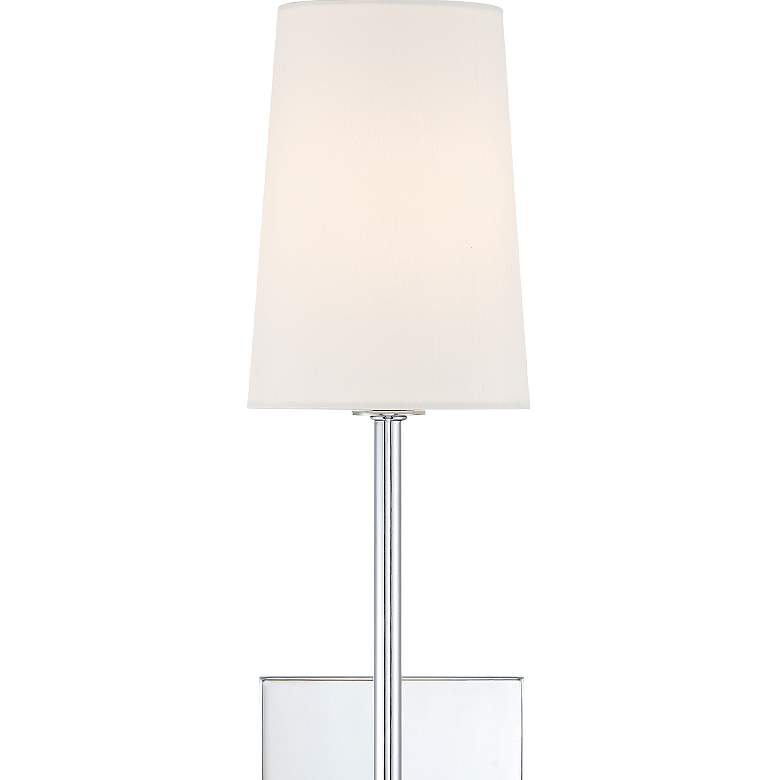 Image 5 Crystorama Lena 18" High Polished Chrome Wall Sconce more views