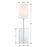 6_Crystorama Lena 18" High Polished Chrome Wall Sconce more views