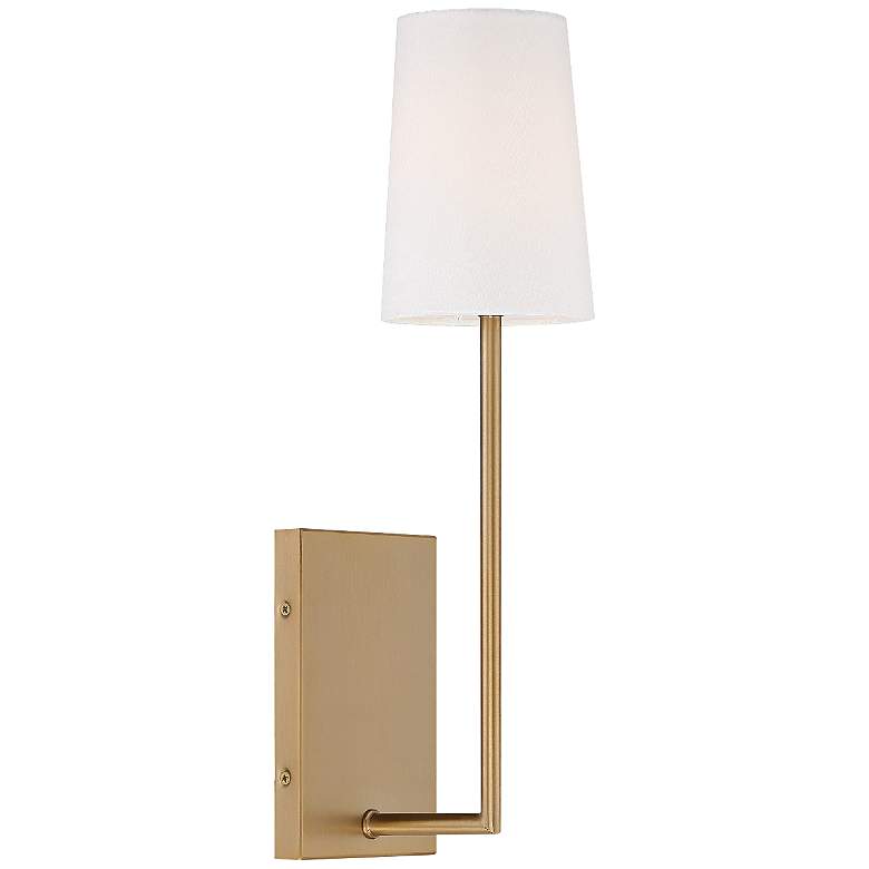 Image 2 Crystorama Lena 18 inch High Vibrant Gold Wall Sconce