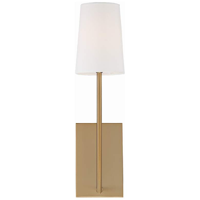 Image 2 Crystorama Lena 18" High Vibrant Gold Wall Sconce