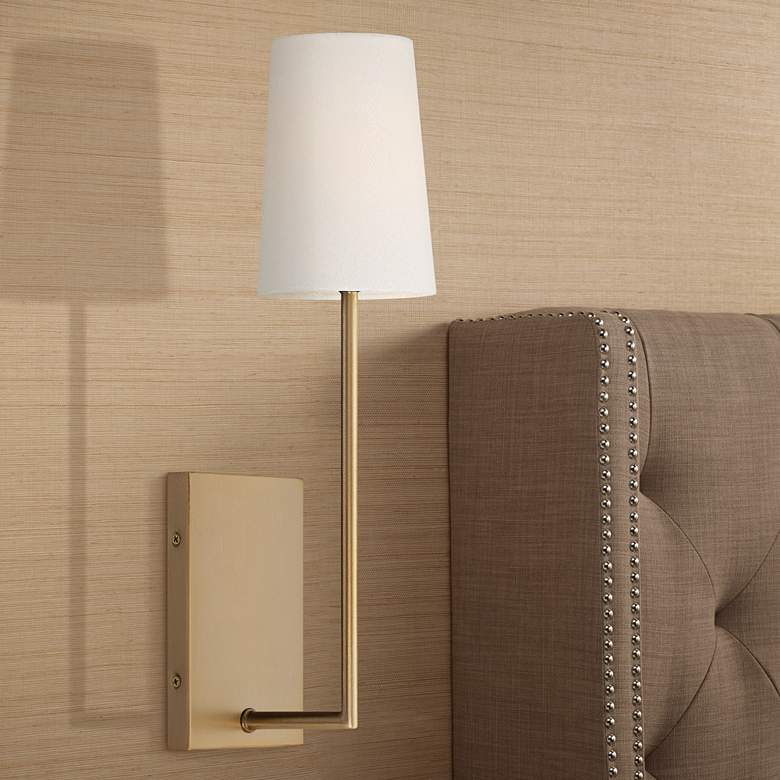 Image 1 Crystorama Lena 18" High Vibrant Gold Wall Sconce
